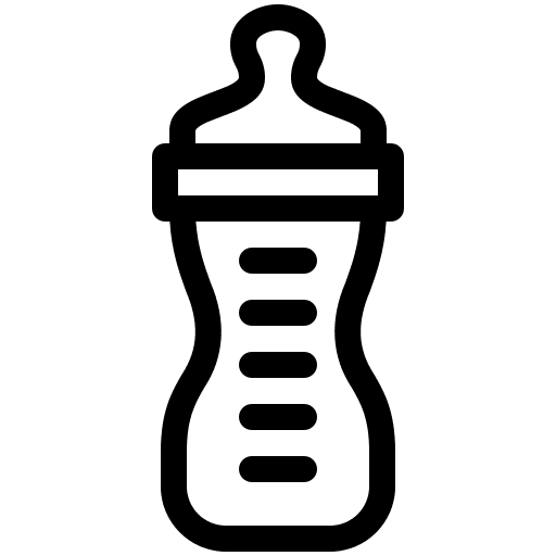 Baby bottle infant feeding baby icon