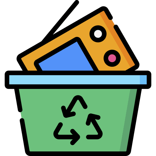 Ewaste ecology and environment recycling technology icon