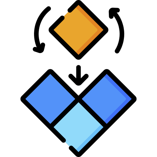 Modular ecology modular design icon