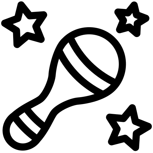 Rattle kid and baby rattles jingle icon