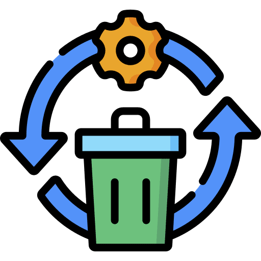 Waste waste bin garbage bin circular economy icon