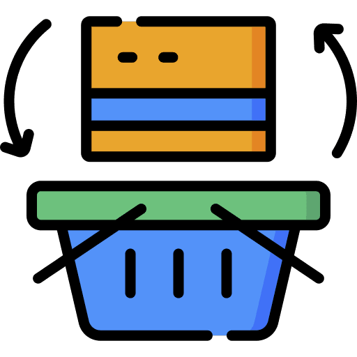 Consumption production shop circular economy icon