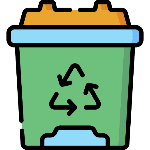 Garbage recycling bin waste bin ecology and environment icon