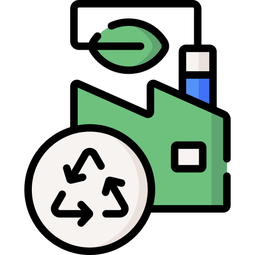 Green factory eco factory ecology green factory icon