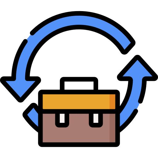 Suitcase suitcase business circular economy icon