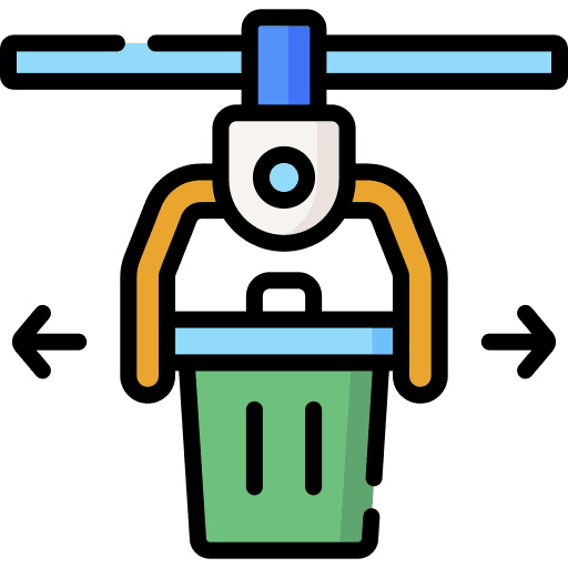 Waste waste bin relocate garbage bin icon