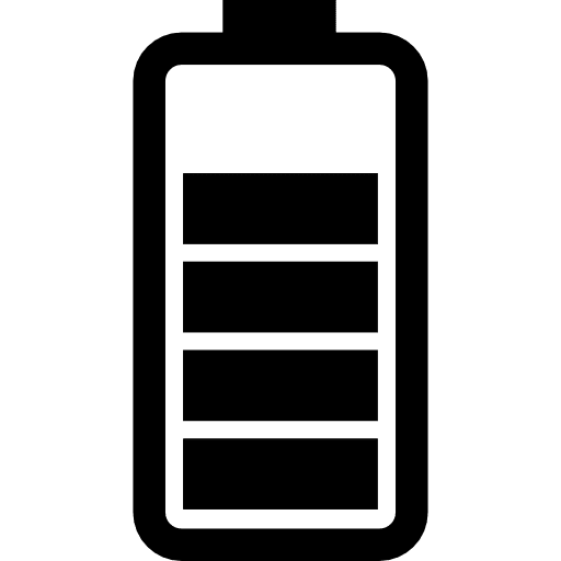 Battery status full bar charging battery bar icon
