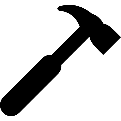Hammer silhouette silhouette tool utensil icon