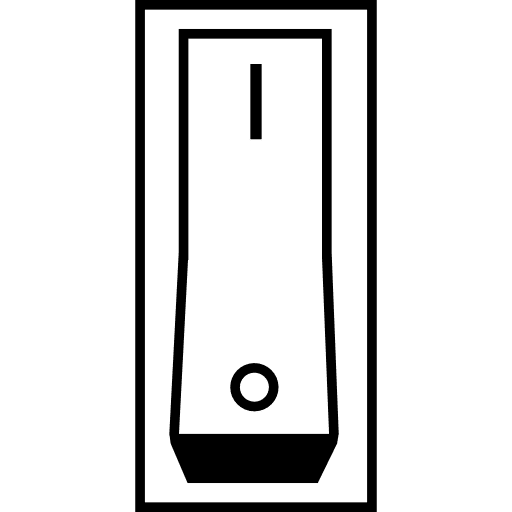 Switch on off tool buttons icon