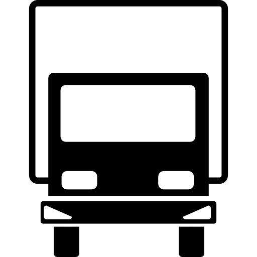 Truck variant front view truck front view transport icon