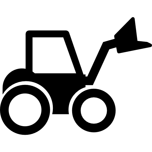 Wheel loader tractor loader wheel loader truck icon