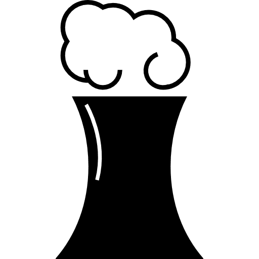 Cooling tower smoke building cooling towers icon