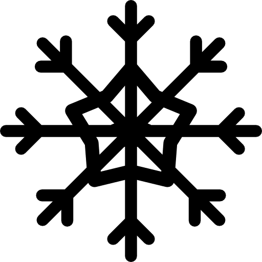 Snowflake crystal shape winter snowflakes snowflake icon