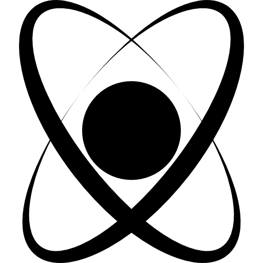 Atom shape shapes science atom icon