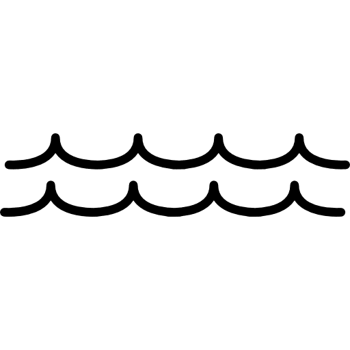 Water nature river wave icon