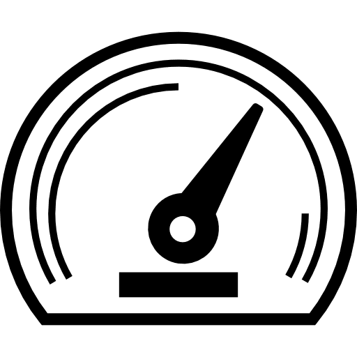 Gauge weight long hands gps icon