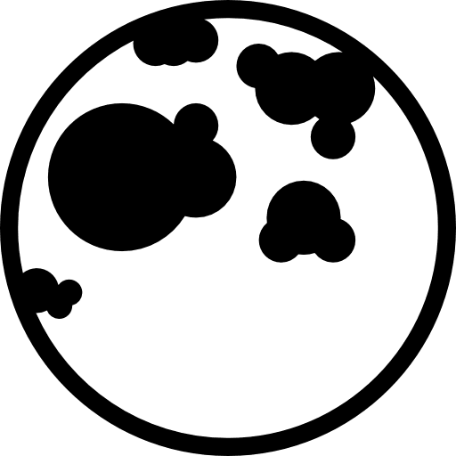 Moon circle shape rotation icon