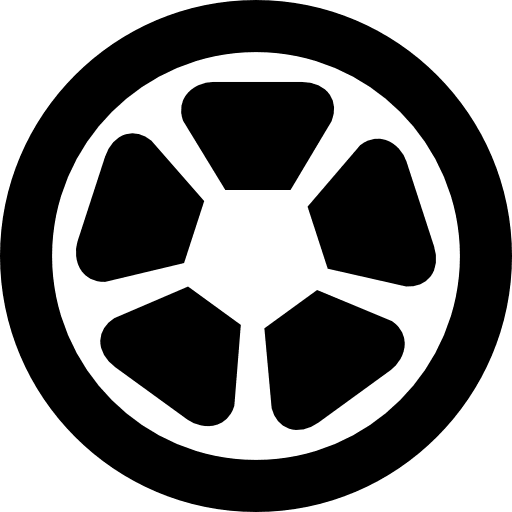 Wheel divide car transport icon