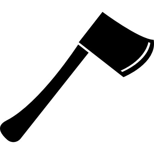 Axe steel tools and utensils cut icon