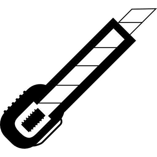 Cutter knife tool cutter cut tools and utensils icon