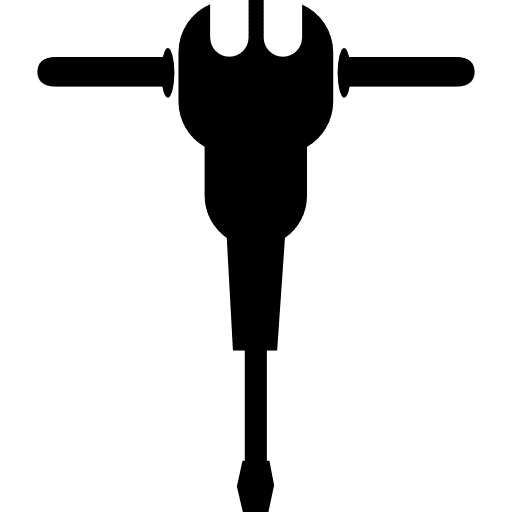 Jackhammer silhouette tools and utensils jackhammer icon