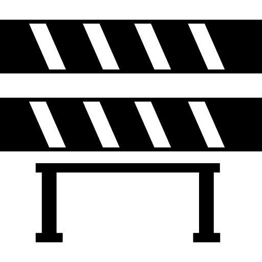 Construction hazard banner construction construction banner tools and utensils icon