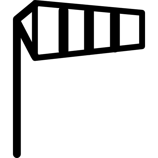 Windsock wind direction tools and utensils icon