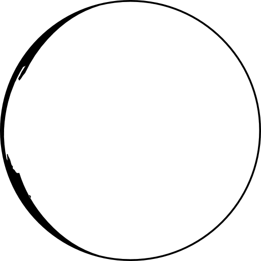 New moon phase symbol phase moon phases circle icon