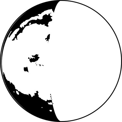 Moon phase symbol moons circular symbol icon