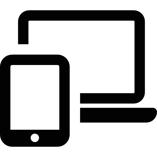 Tablet and laptop open laptop laptop computer mobile phone icon