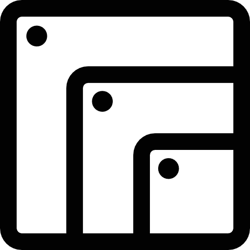 Multiple resolutions movie video player resolution icon