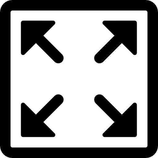 Expand corners capacity multimedia option square icon