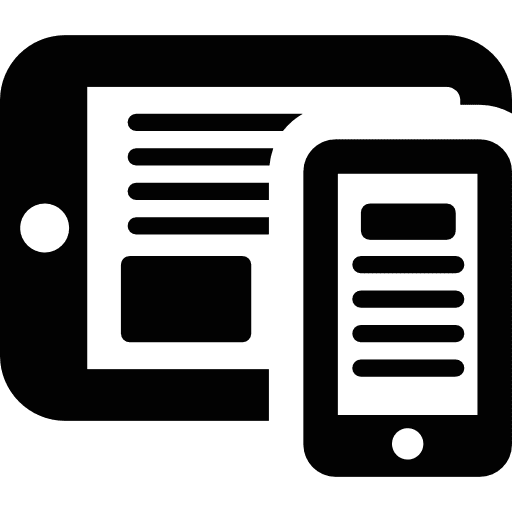 Tablet and phone ipad cellphone technology icon