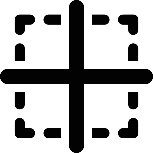 Square layout graphic design cross graphic tool icon