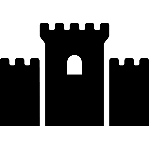 Castle medieval fairytale queen icon