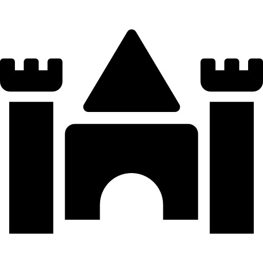 Castle king queen kingdom icon