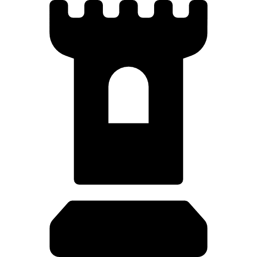 Tower kingdom fortress medieval icon