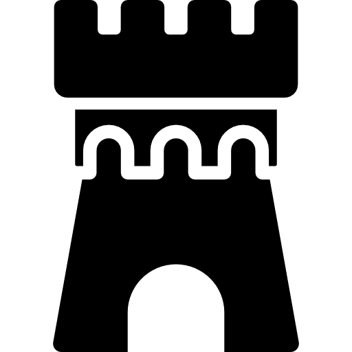 Castle architecture building empire icon