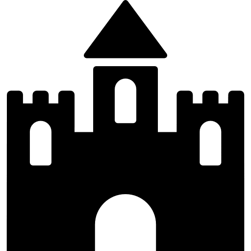 Castle buildings kingdom medieval icon