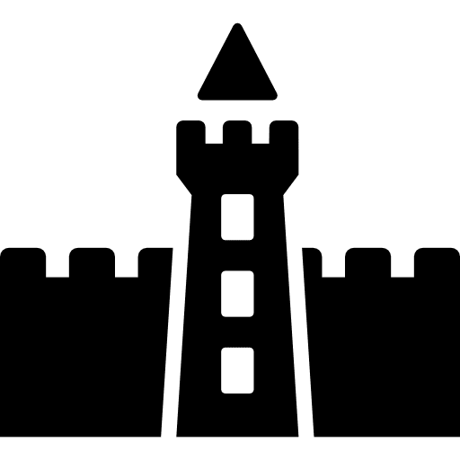 Castle royal architecture empire icon