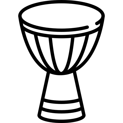 African drum drums percussion instrument africa icon