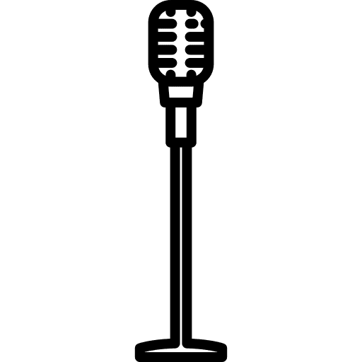 Microphone technology singer vintage icon