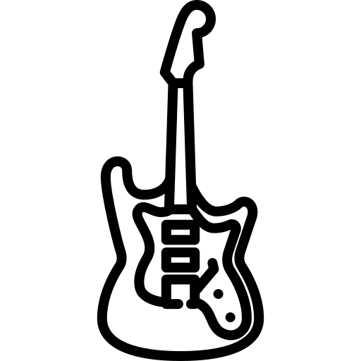 Electric guitar string instrument orchestra music icon