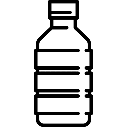 Water bottle food hydratation healthy food icon