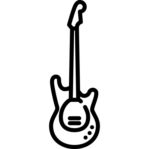 Bass guitar electric musical instrument bass guitar icon