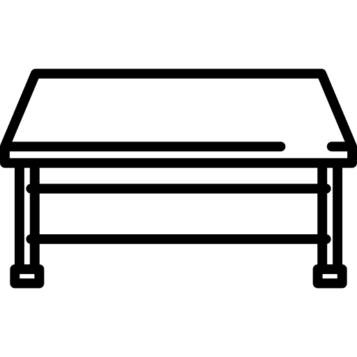 Stage buildings table festival icon