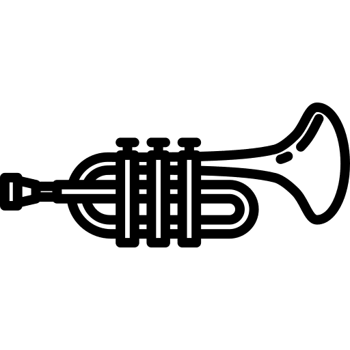 Trumpet jazz wind instrument orchestra icon