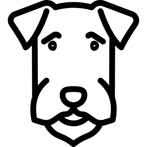 Airedale animals animal mammal icon