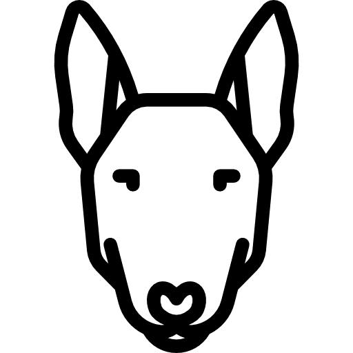 Bulterrier animals mammal animal icon