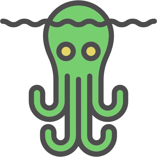 Kraken mythology ocean animals icon